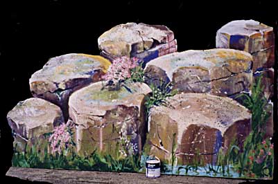 Detail of Causeway Stones painting