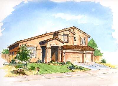 Painting of Arizona house