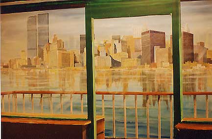 Painting of NY skyline