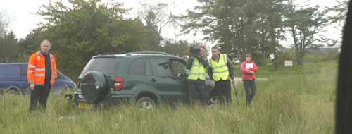 BBC Crew filming our arrival