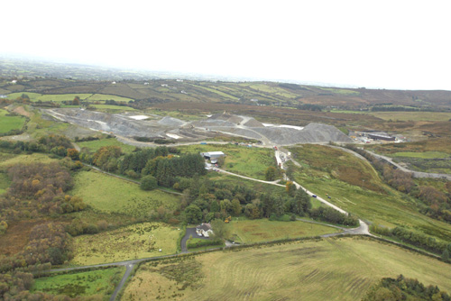 The mine from the air