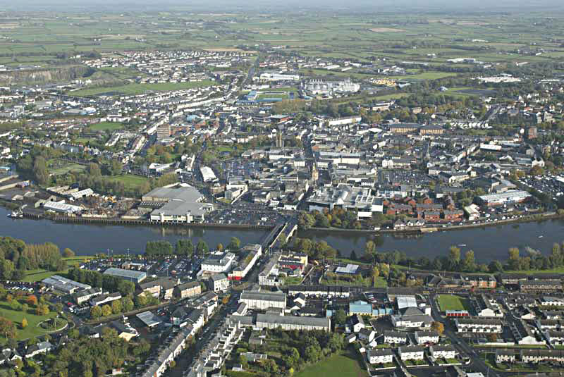 Coleraine from the air