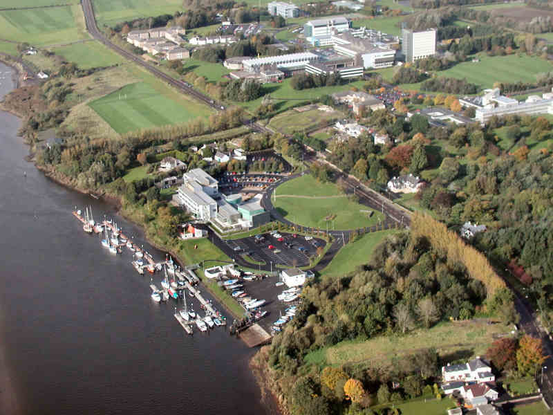 Coleraine council offices and the University
