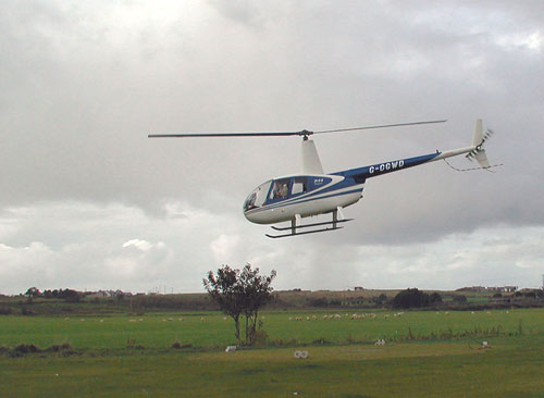 Helicopter lifts off to return to Ards