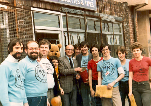Albert Price gives us a donation