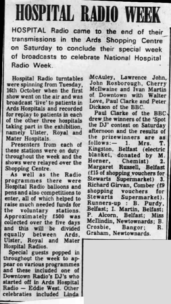 Hospital Radio Week cutting